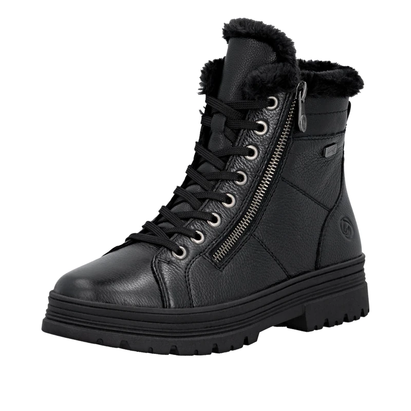 Remonte Women's D2U73 Lace-Up Boots, Black, 39 EU, black, 7 UK