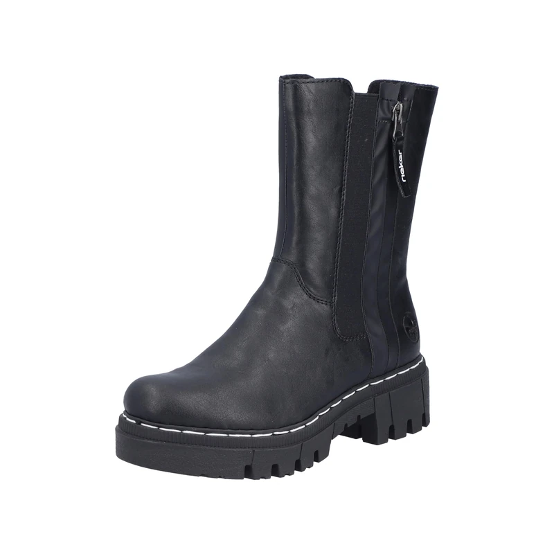 Rieker Women's 74083 Chelsea Boots, Black, 36 EU, black, 3.5 UK