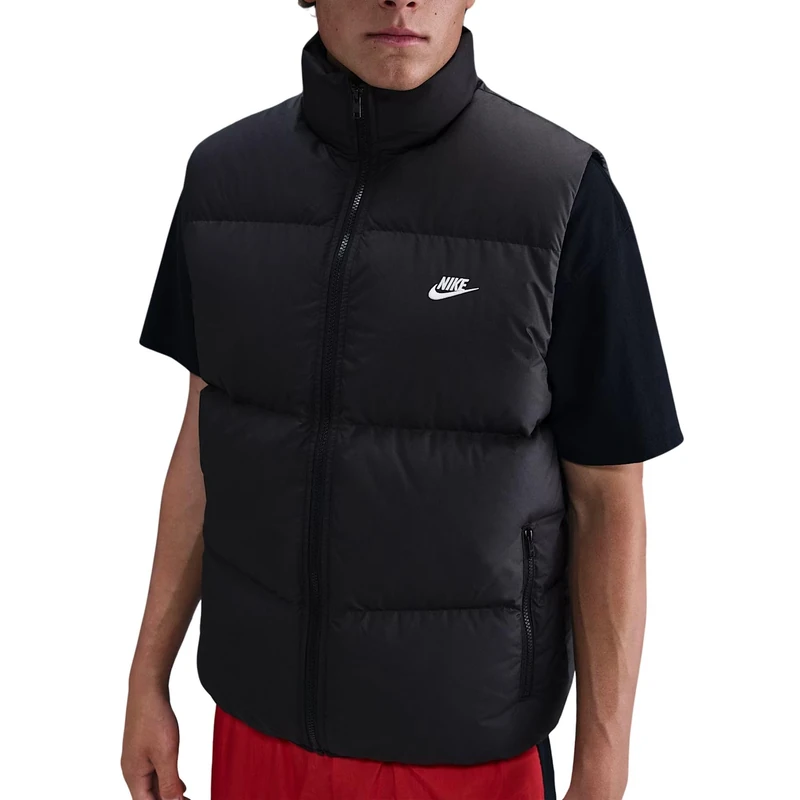 Nike Men's Tf Club Puffer 650 Vest, Black/White, XL
