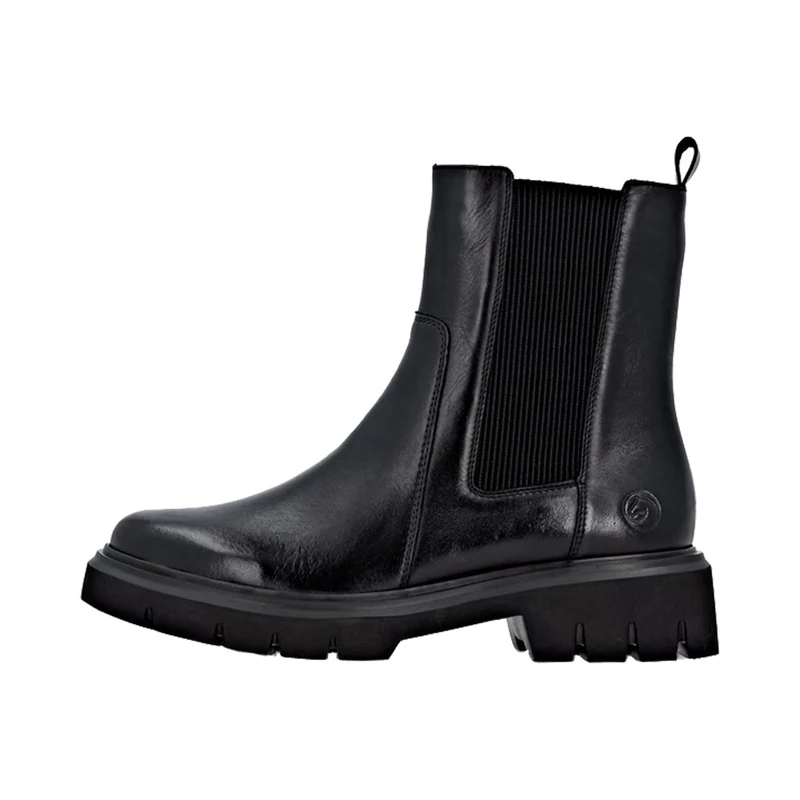 Remonte Women's D1W81 Chelsea Boot, Black, 45 EU, Black, 12 UK