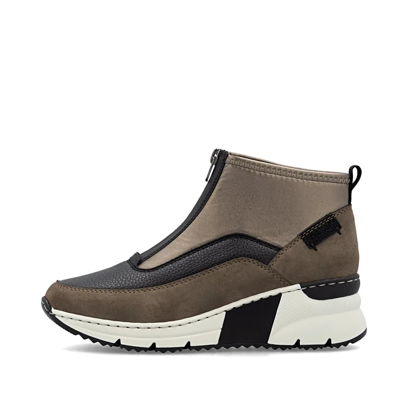 Rieker Women's Slip-On Boots in Brown Combination (brown, 6.5, UK Footwear Size System, Adult, Women, Numeric, Medium, 6.5) - Image 1