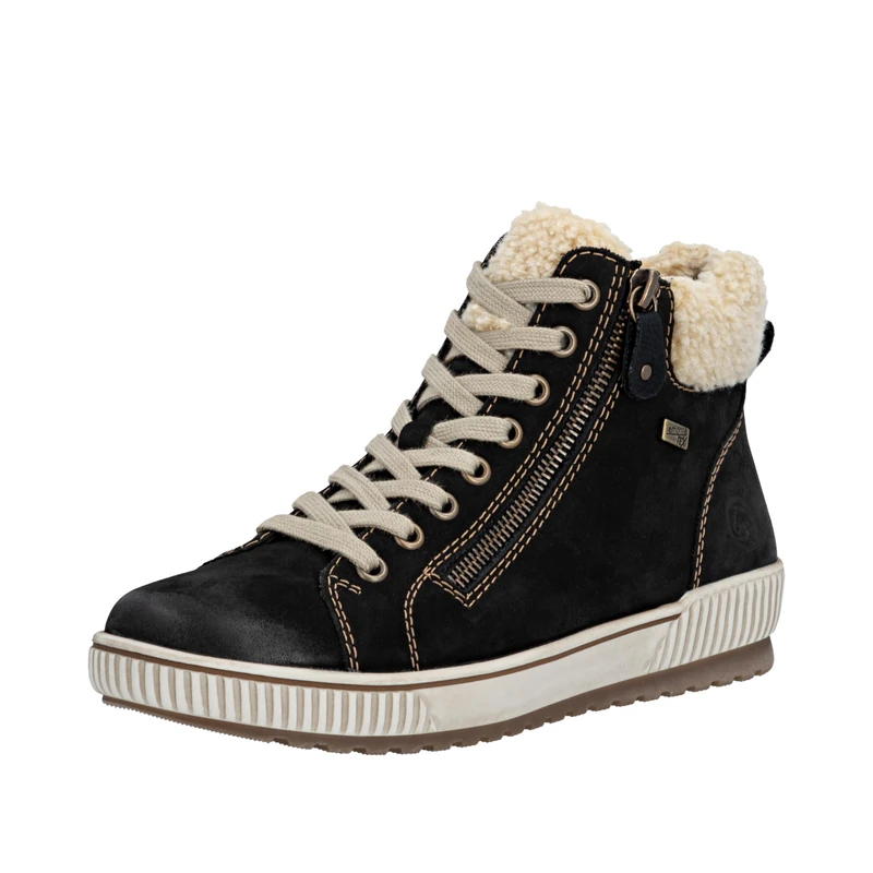 Remonte RemonteTEX D0770 Women's Classic Ankle Boots, Loose Insert, Water-Repellent, Black (black 03), 36 EU