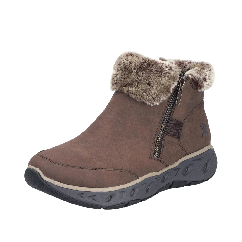 Rieker Women's M6560 Short Boots, Brown, 42 EU, Brown, 8 UK