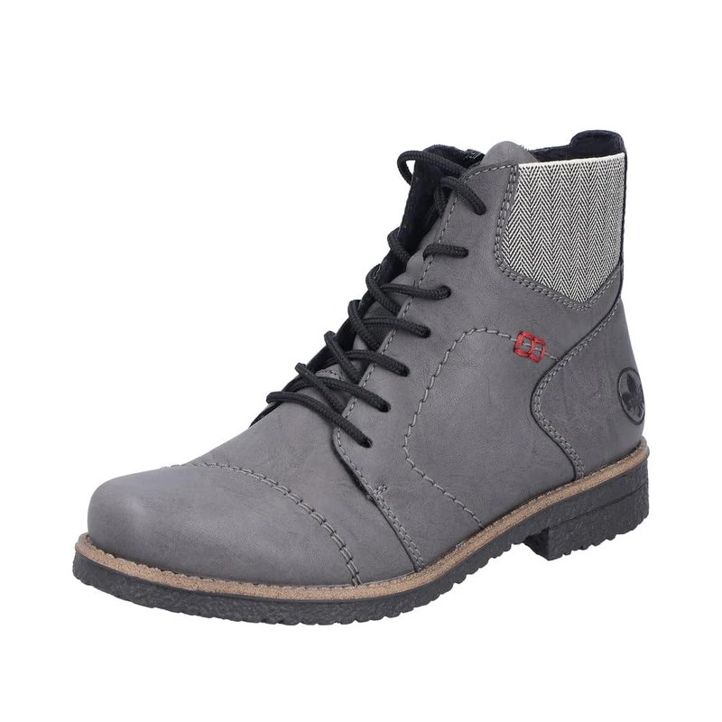 Rieker Women's 73522 Lace-Up Boots, Grey 45, 9 UK