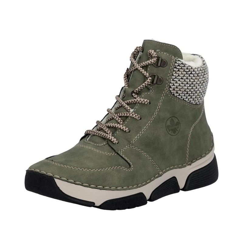 Rieker Women's Boots, Green 54, 5 UK
