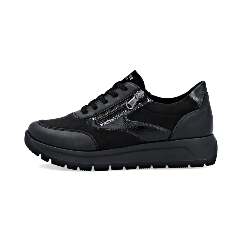Remonte Women's D2V02 Low Trainers, Black (Black 03), 42 EU