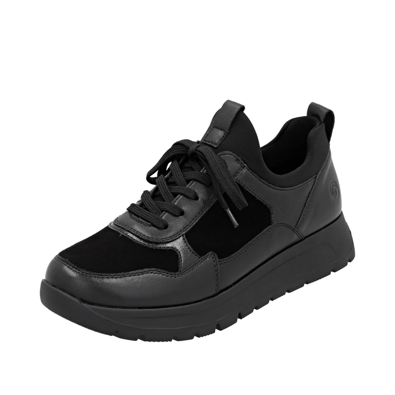 Remonte Women's D2V00 Low Trainers, Black, 42 EU, Black, 9 UK