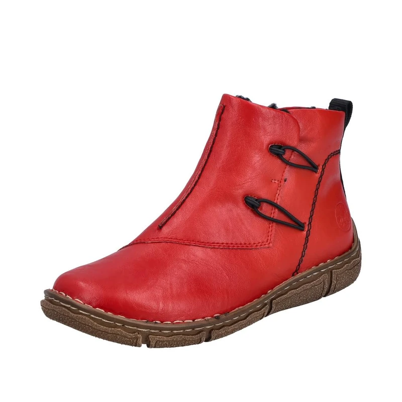 Rieker Women's Z3782 Short Boots, Red 33, 3.5 UK