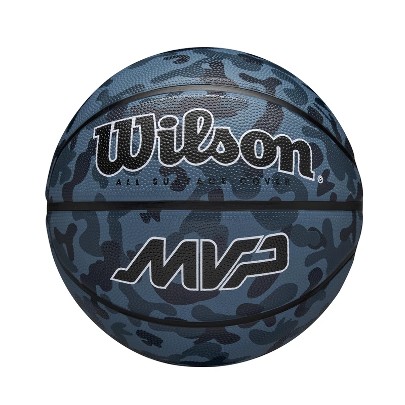 Wilson Unisex Adult MVP CAMO Basketball Blue - Image 1
