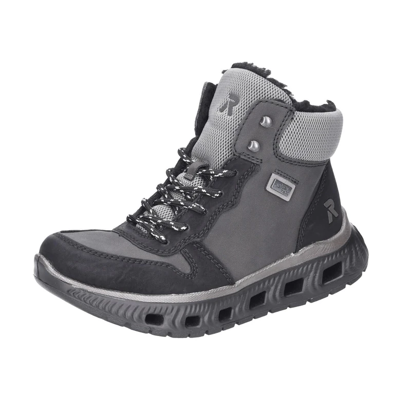 Rieker Women's M6023 Lace-Up Boots, Grey, 37 EU, gray, 4 UK - Image 1