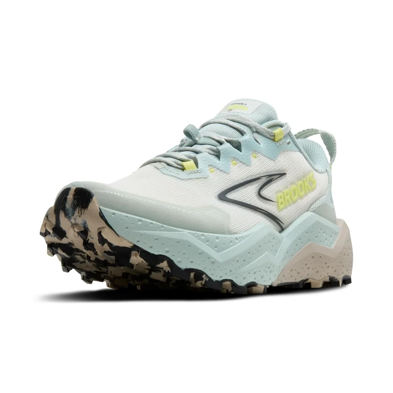 Brooks Womens Caldera 8 Sneaker, Misty Blue Coconut Chateau, 8 UK