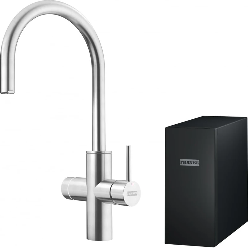 Franke Stainless Steel Kitchen Sink tap with a Fixed spout Mythos Water Hub All in One 160.0708.955