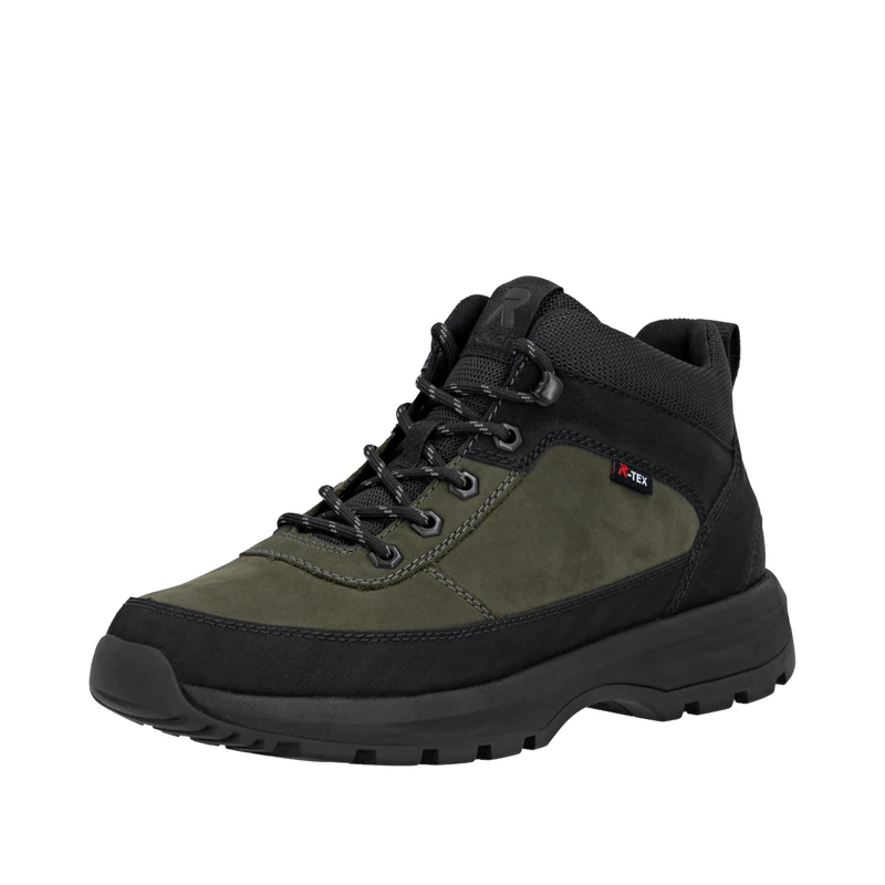 Rieker Men's U1670 Lace-Up Boots, Green, 42 EU, Green, 8 UK