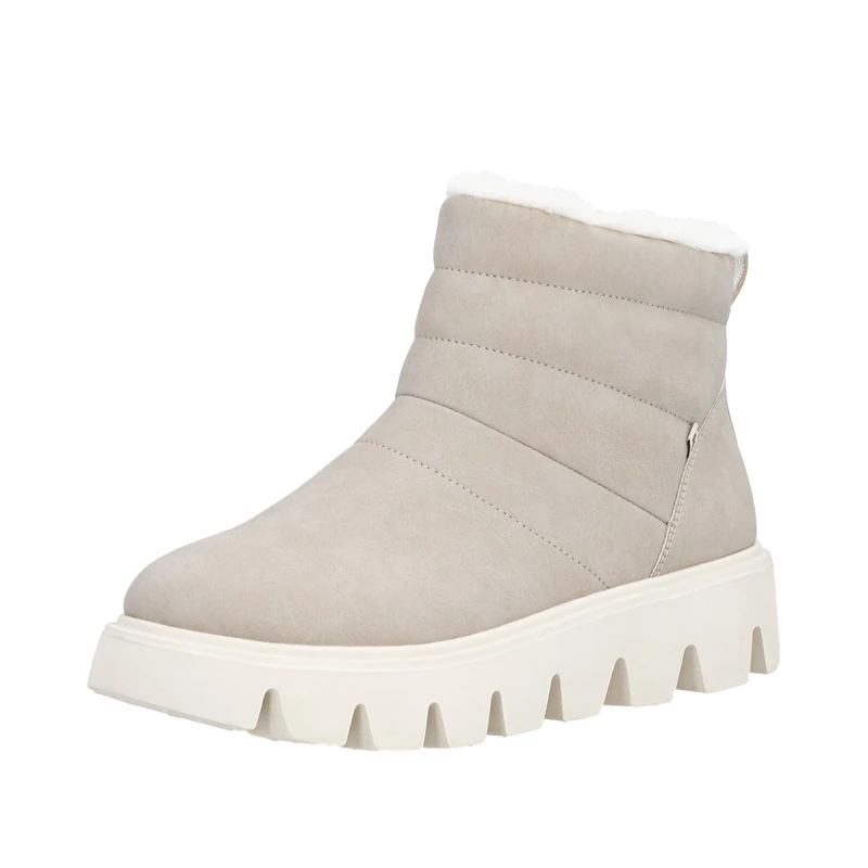 Rieker Women's W2070 Short Boots, Beige, 9 UK