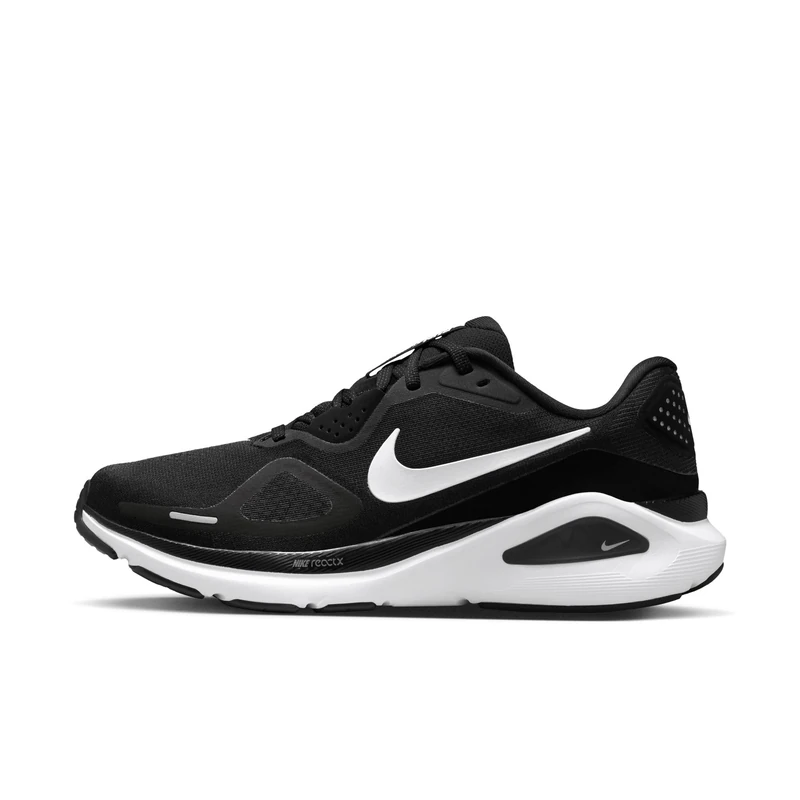 Nike Women's Structure 26 Running Shoes, Black/White/Cool Grey/Metallic, 3.5