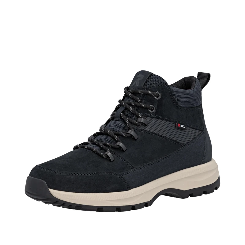 Rieker Men's U1671 Lace-up Boots, Blue, 7 UK