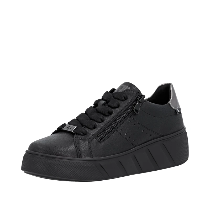 Rieker Women's W2605 Low Trainers, Black (Black 02), 40 EU