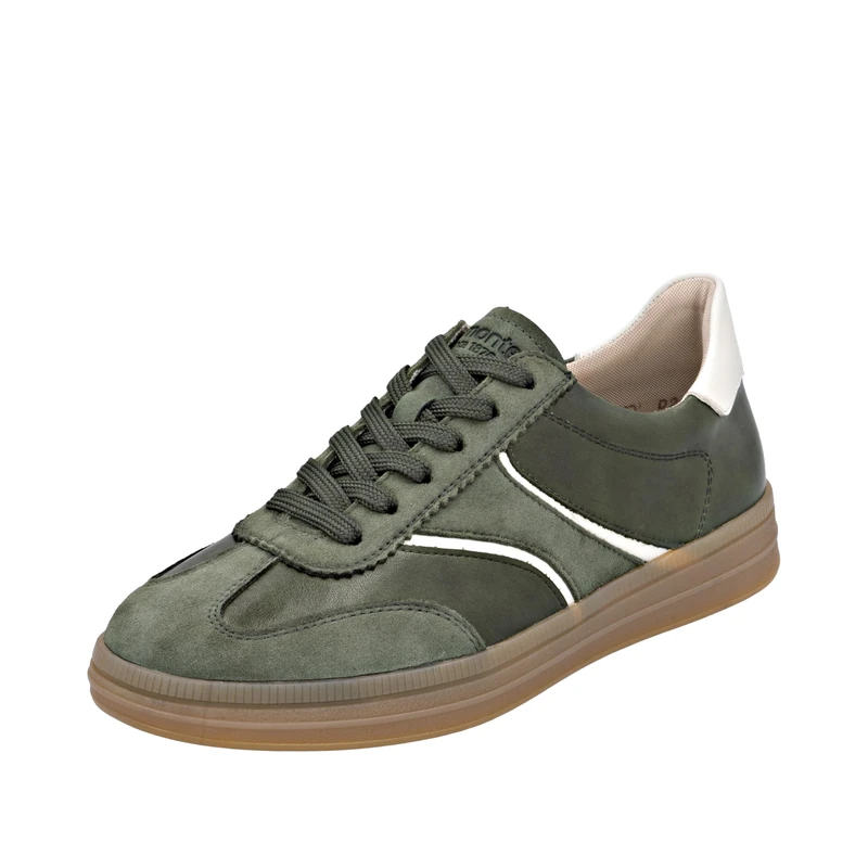 Remonte Women's D2C05 Low Trainers, Green, 43 EU, Green, 10 UK