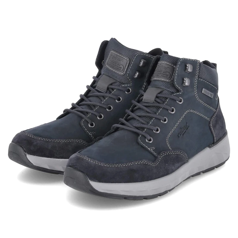 Rieker Men's 11530 Lace-Up Boots, Blue, 45 EU, Blue, 10.5 UK - Image 1