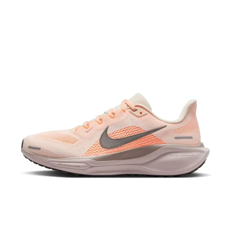 Nike Women's Air Zoom Pegasus 41 Running Shoe, Guava Ice/Cave Stone/Orange Pu, 4.5