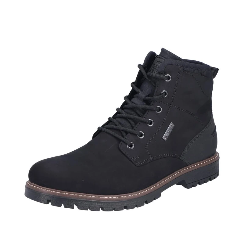 Rieker Men's F3614 Lace-Up Boots, Black, 41 EU, black, 7.5 UK
