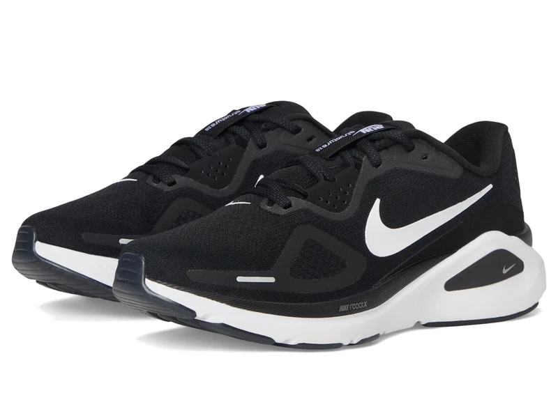 Nike Women's Structure 26 Running Shoes, Black/White/Cool Grey/Metallic, 5.5