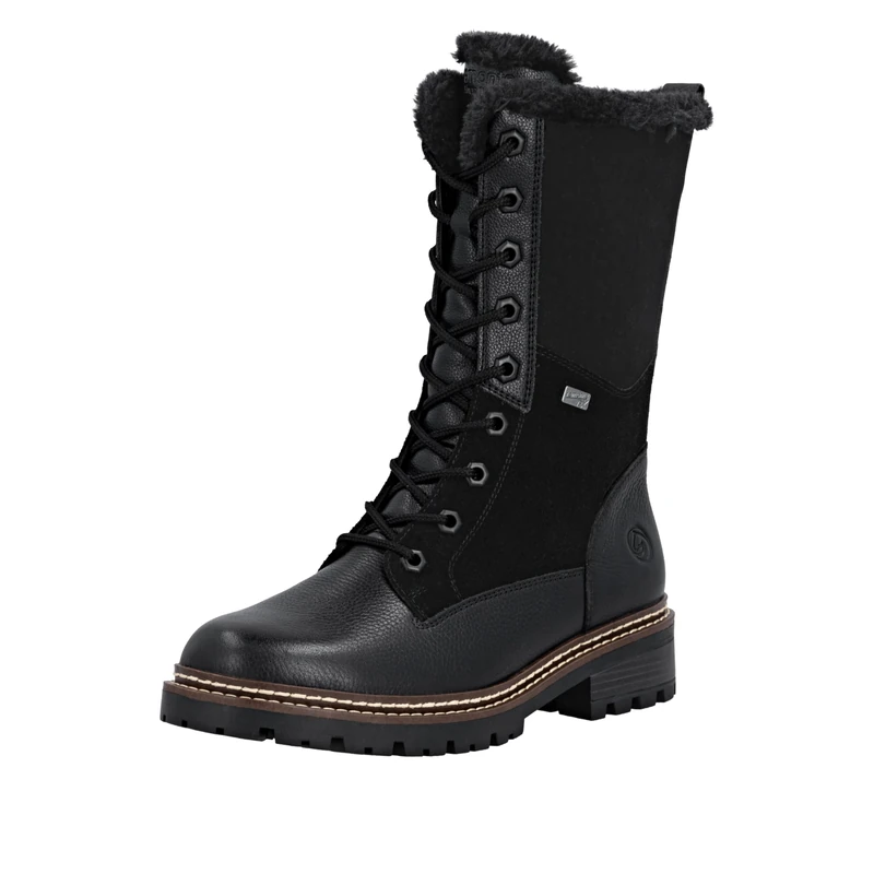 Remonte Women's D0b82 Lace-up Boots, Black, 4 UK