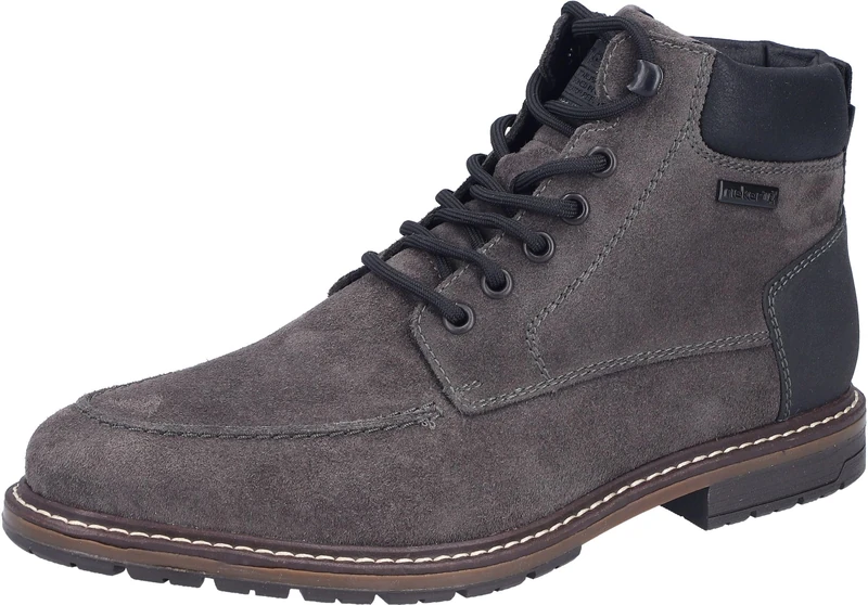 Rieker Men's 13744 Lace-Up Boots, Grey 45, 11 UK