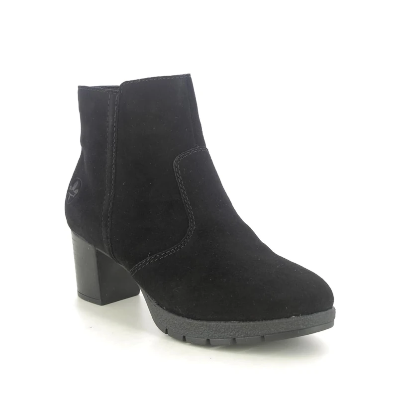 Rieker Women's 77665 Ankle Boots, Black, 41 EU, Black, 7.5 UK