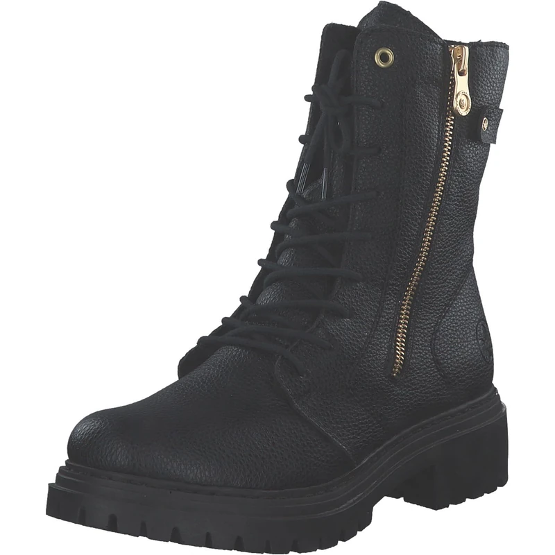 Rieker Women's 72640 biker boot, Black 00, 7.5 UK