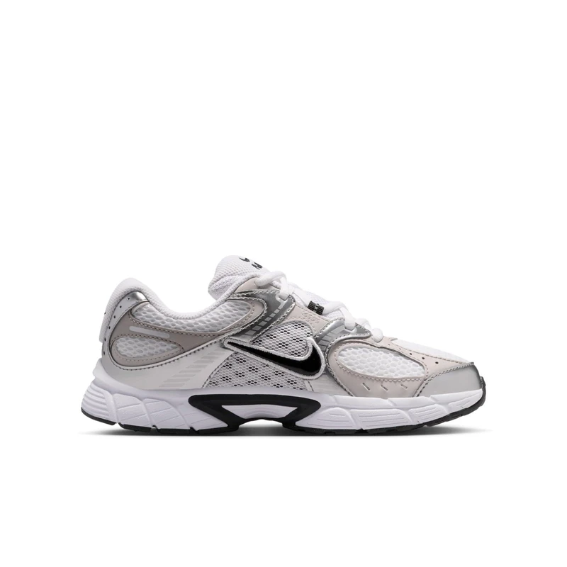 Nike Kids V5 RNR (Gs) Shoes, White/Black/Vast Grey/College, 4