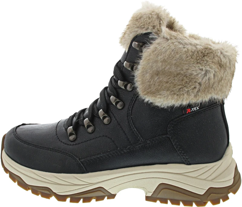 Rieker Women's W3971 Lace-up Boots, Black, 3.5 UK