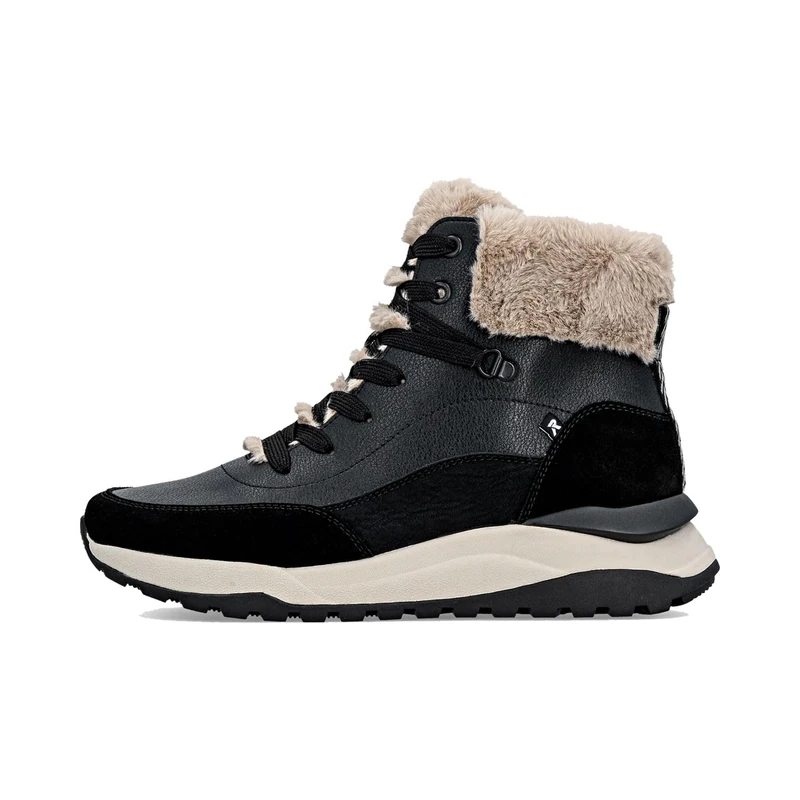 Rieker Women's W2571 High Trainers, Black, 6.5 UK