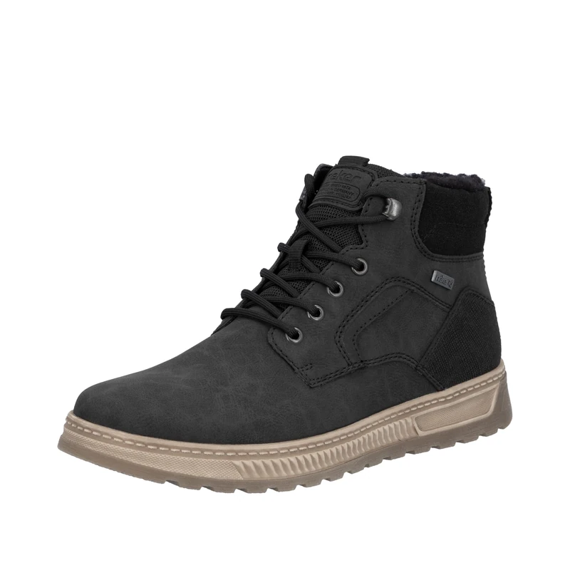 Rieker Men's 37005 High Trainers, Black, 7 UK