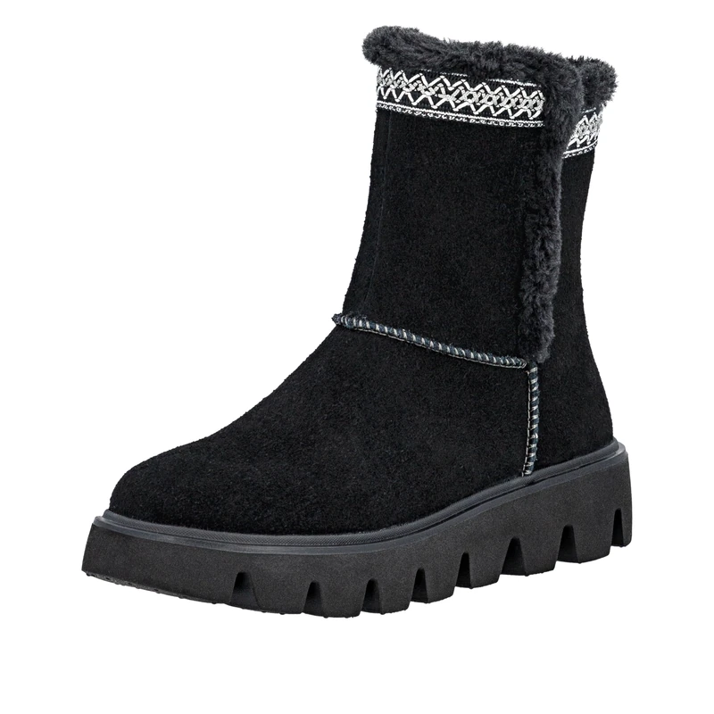 Rieker Women's W2075 Short Boots, Black, 3.5 UK