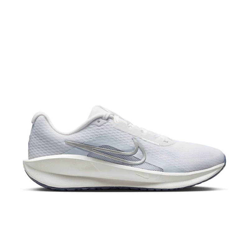 Nike Women's W Nike Downshifter 13 Road Running Shoe, White/Metallic Silver/Football, 4