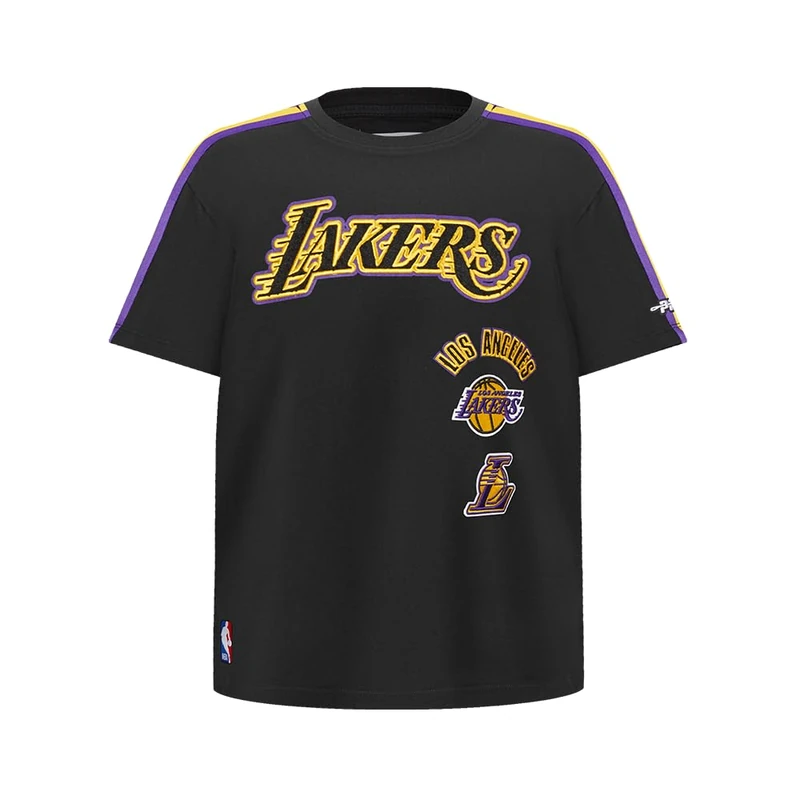 Pro Standard Big Boys NBA Los Angeles Lakers Retro Classics Taping Tee Black/Purple M
