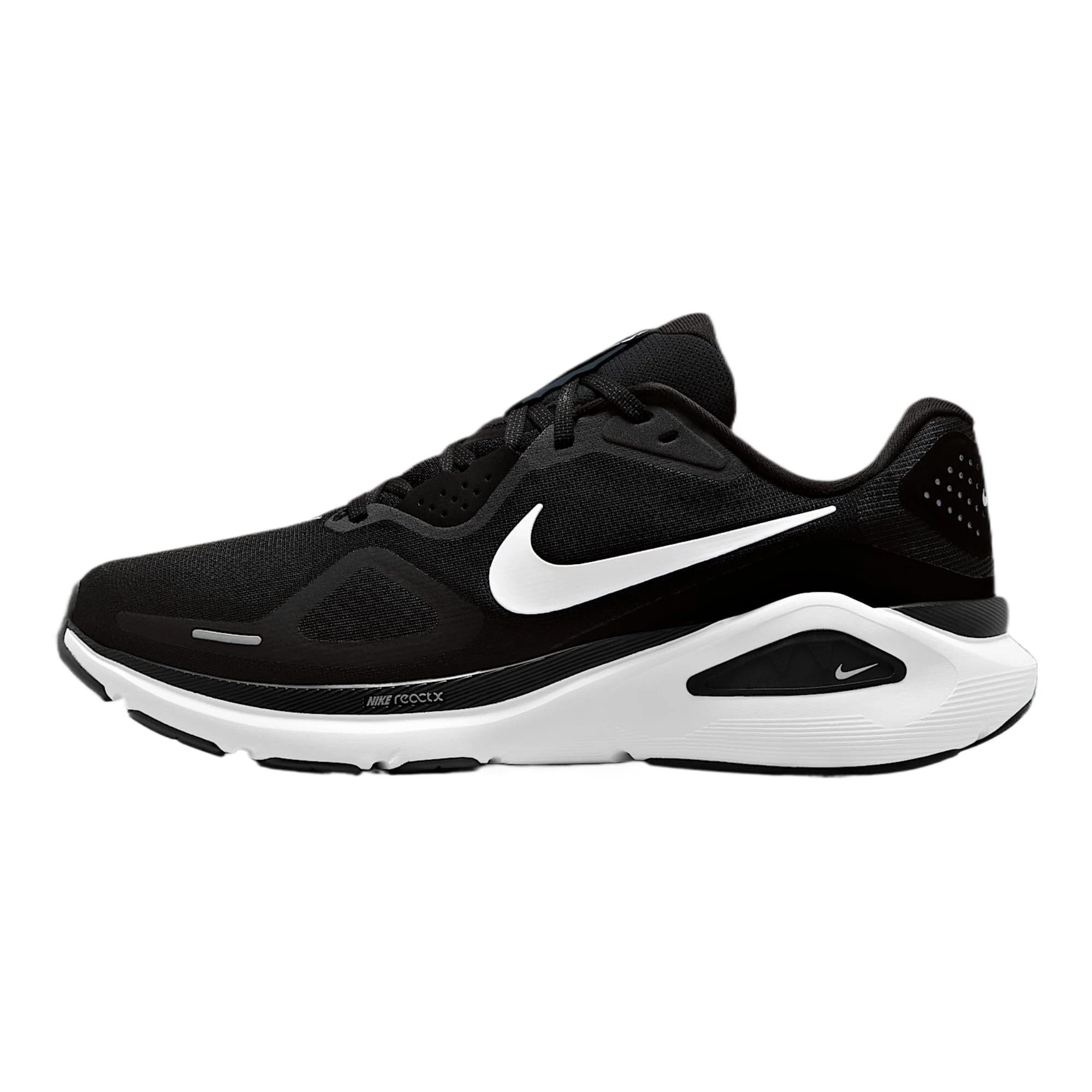 Nike Men's Structure 26 Running Shoe, Black/White/Cool Grey/Metallic, 8 UK