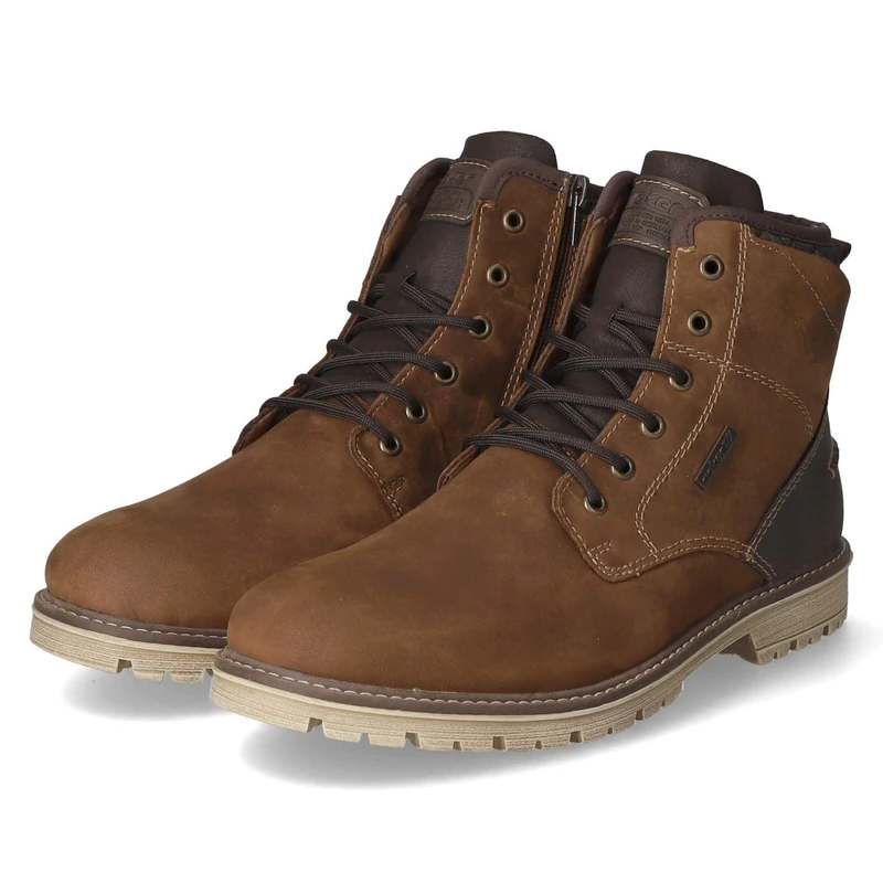 Rieker Men's F3614 Lace-Up Boots, Brown 25, 47 EU