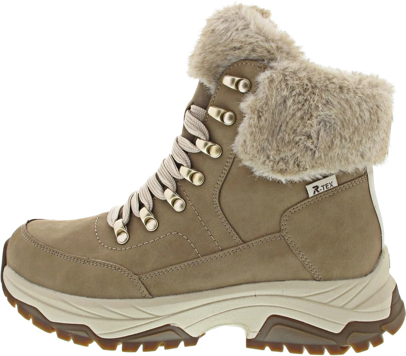 Rieker Women's W3971 Lace-Up Boots, Beige, 36 EU, beige, 3.5 UK