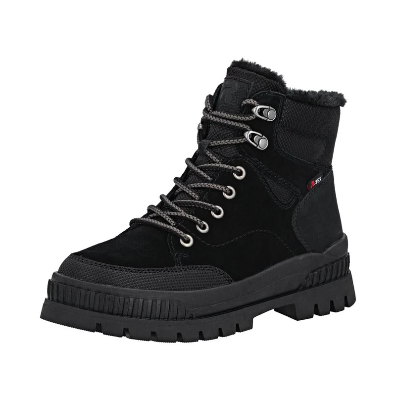 Rieker Women's W2176 Lace-Up Boots, Black, 42 EU, black, 8 UK