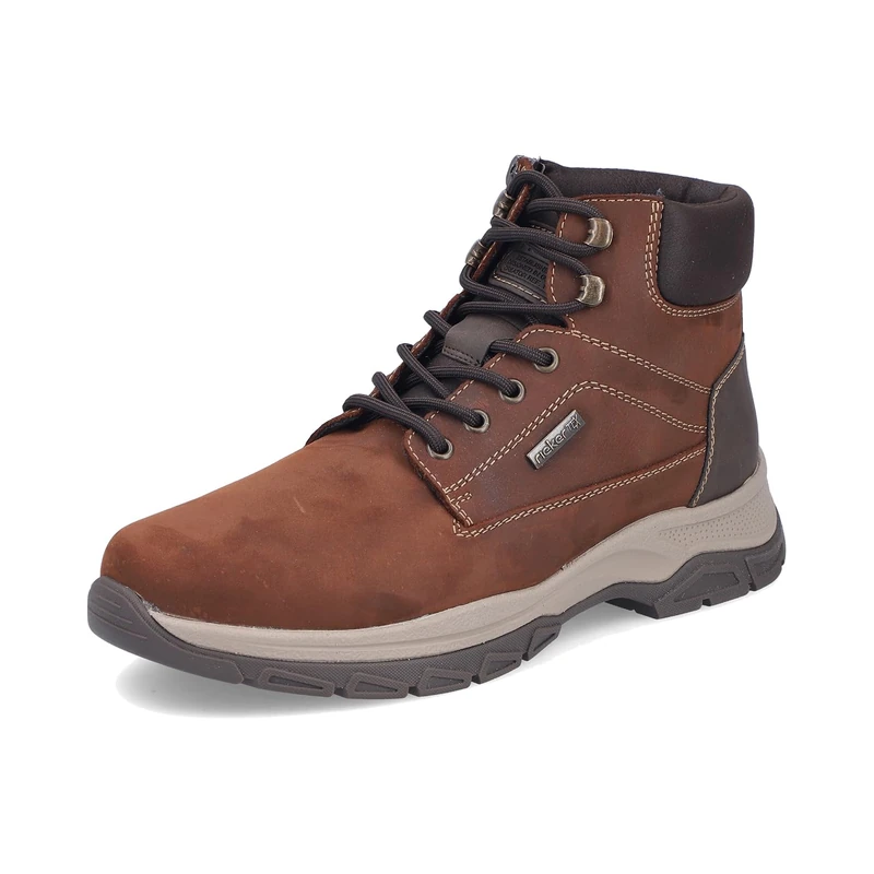 Rieker 30241-22 Men's Boots with Warm Lining Leather and Synthetic in Brown, brown, 12 UK