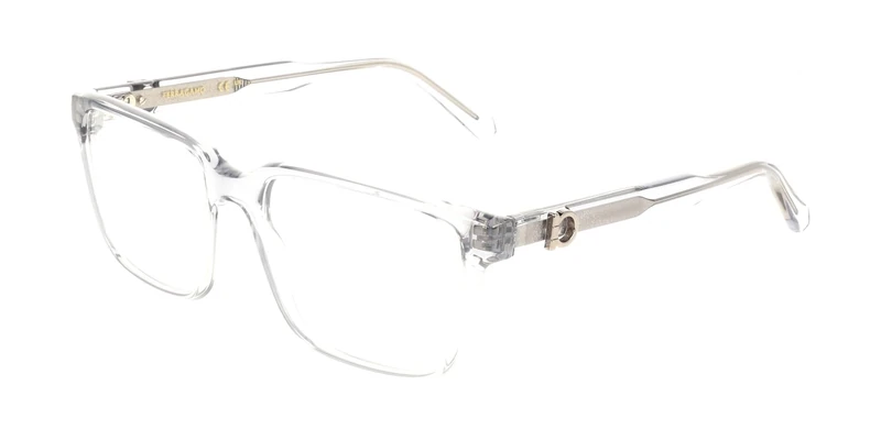 Eyeglasses Ferragamo Sf3028e - Transparent Grey 55 Bridge: 17