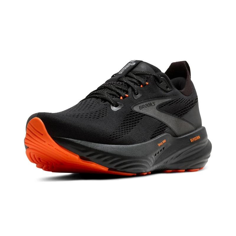 Brooks Glycerin 22 Men's Performance Running Shoes - Black Orange