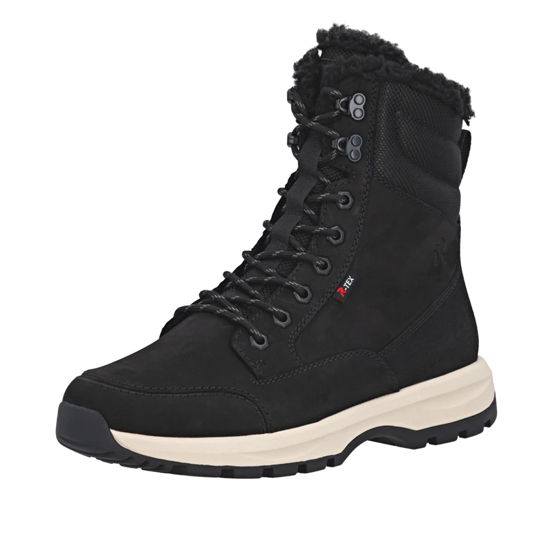 Rieker Men's U1672 Lace-Up Boots, Black, 45 EU, black, 10.5 UK