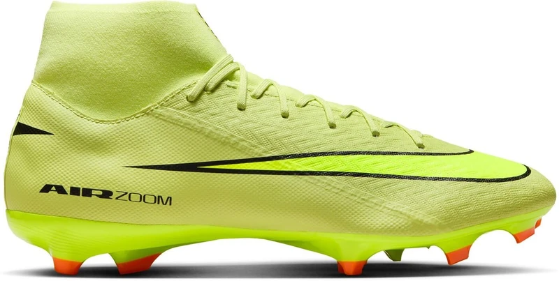 Nike Men's Zm Superfly 10 Acad Fg/Mg Football Shoe, Limelight/Volt/Hyper Crimson, 12