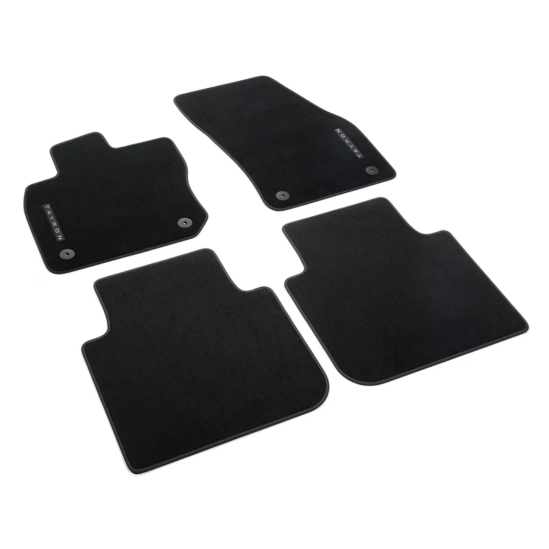 Volkswagen Premium Car Mats, Velour, Set of 4, Black, Front and Rear, Dedicated to VW Tayron from 2025