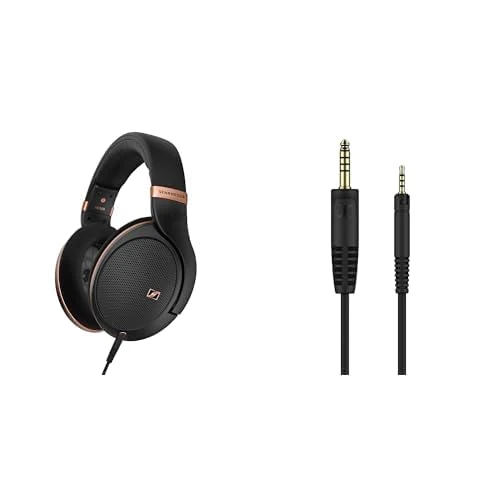 Sennheiser headphone bundle HD 505 SE Wired Headphones, Copper Edition + Original Accessory Cable - 1.8-meter balanced cable with 4.4mm connector plug