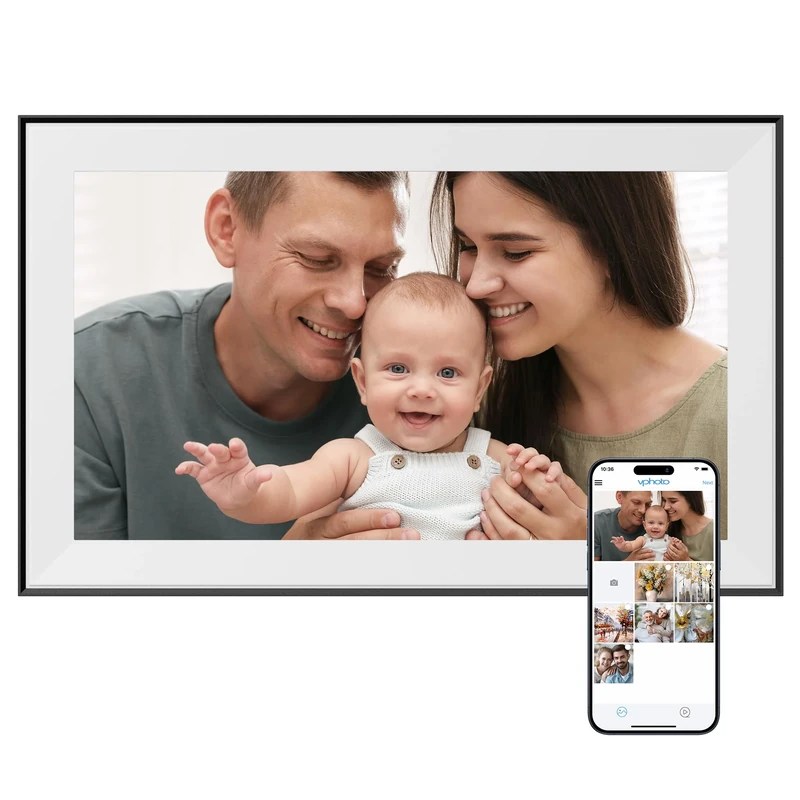 Dragon Touch 15.6 Inch Large Digital Picture Frame -Gifts for Families, WiFi Digital Photo Frame, FHD 1080P Touch Screen, Auto-Rotate, Share Photos/Videos Instantly via Free App