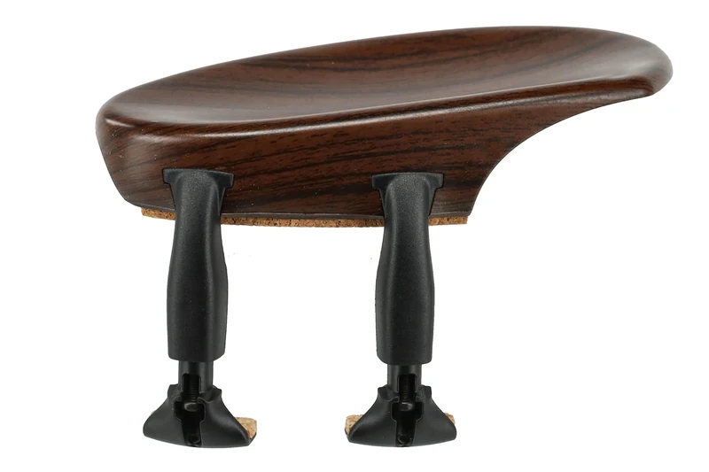 Wittner Chinrest, side-mounted chinrest Violin 3/4, high-tech plastic, anatomically shaped, allergy-tested, without screwdriver, rosewood coloured, Made in Germany, 250221P